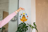Astronaut in planets Space Yoga Stained glass Sun Catcher