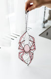 Pink Spider Suncatcher
