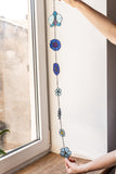 Stained Glass Floral Cornflowers Suncatcher