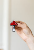 Stained Glass Broach, Branch Brooch fly agaric