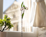 Stained Glass Snowdrop Planter