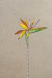 Strelitzia Stained Glass Flower, Pot Table Stand Decor, Floral Decor