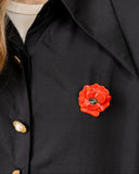 Flower Brooch – Red Poppy
