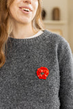 Flower Brooch – Red Poppy