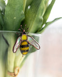 Bee Stained Glass Pot Plant Decor