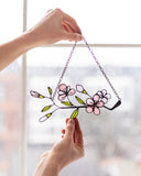 Sakura Twig Branch Stained Glass