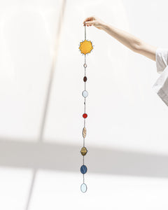 Stained Glass Planets Suncatcher