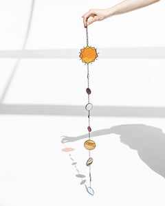 Stained Glass Planets Suncatcher
