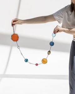 Stained Glass Planets Suncatcher