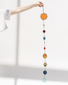 Stained Glass Planets Suncatcher