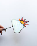 Sun Cloud Plant Stake