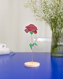 Pink Stained Glass Carnation – Spring Decor, Mother's Day Gift