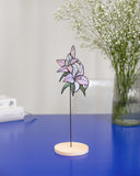 Stained Glass Flower on a Steam Home Garden Decor