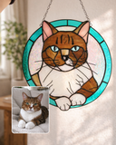 Stained Glass Cat Portrait from Your Photo