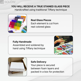 Custom Stained Glass Pet Suncatcher from Photo – Personalized Dog or Cat Gift