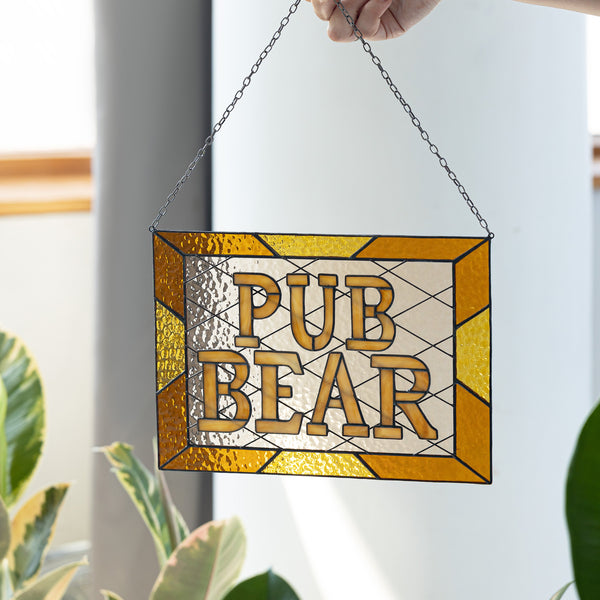 Custom stained glass artwork, personalized and made to order, available in 9–11 inches (horizontal, vertical, or square), designed to capture personal memories or ideas, adding color, light, and elegance to any room.