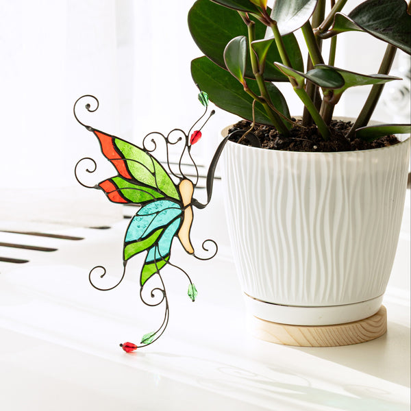 Whimsical Butterfly Pot Decor
