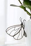 White Butterfly Flower Pot Clip