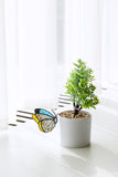 Stained Glass Butterfly Plant Clip