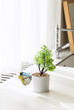 Stained Glass Butterfly Plant Clip