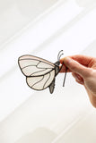 White Butterfly Flower Pot Clip