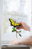 Stained Glass Butterfly Planter