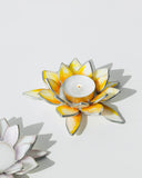 White Candle Holder Lotus | Tea Light Holder