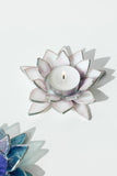 White Candle Holder Lotus | Tea Light Holder