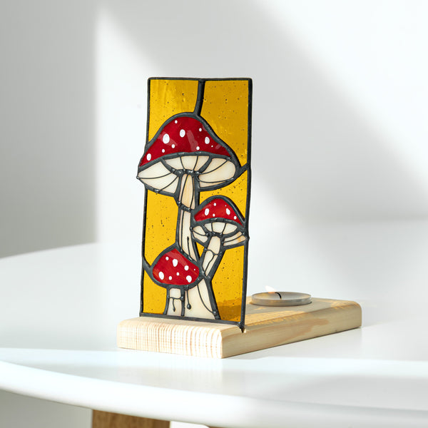 Agaric with Dots Panel Candle Holder