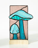 Blue Mushrooms Panel 