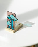 Blue Mushrooms Panel 