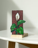 Philodendron Monstera Panel, Tea Light Holder