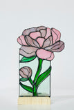 Calla Lily Stained Glass Candle Holder, Botanical Tealight Decor Flower