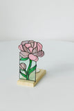 Calla Lily Stained Glass Candle Holder, Botanical Tealight Decor Flower