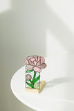 Calla Lily Stained Glass Candle Holder, Botanical Tealight Decor Flower
