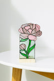 Calla Lily Stained Glass Candle Holder, Botanical Tealight Decor Flower