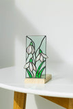 Calla Lily Stained Glass Candle Holder, Botanical Tealight Decor Flower