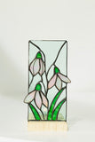 Calla Lily Stained Glass Candle Holder, Botanical Tealight Decor Flower