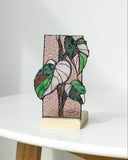 Philodendron Monstera Panel, Tea Light Holder
