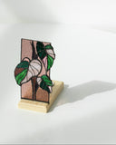 Philodendron Monstera Panel, Tea Light Holder