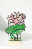 Calla Lily Stained Glass Candle Holder, Botanical Tealight Decor Flower