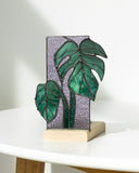 Philodendron Monstera Panel, Tea Light Holder
