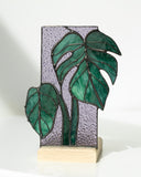 Philodendron Monstera Panel, Tea Light Holder