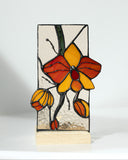 Orange Lily Tea Light Holder