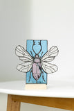 Black Bug Panel Candle Holder