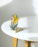 Orange Lily Tea Light Holder