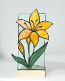 Orange Lily Tea Light Holder