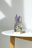 Hummingbird Real Glass Candle Holder | Gift for Mom | Home Bookshelf Windowsill Decor