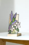 Hummingbird Real Glass Candle Holder | Gift for Mom | Home Bookshelf Windowsill Decor