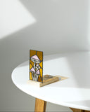 White Mushrooms Panel Candle Holder